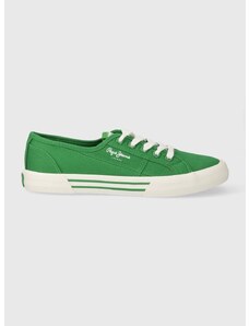 Pepe Jeans sportcipő PLS31287 zöld, női, BRADY BASIC W