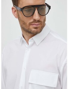 Calvin Klein ing férfi, galléros, fehér, relaxed