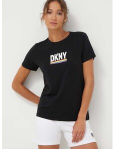 Dkny t-shirt női, fekete, DP3T9659