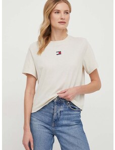 Tommy Jeans t-shirt női, bézs