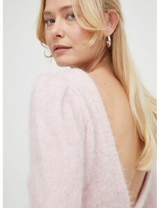 BA&SH gyapjú pulóver női, rózsaszín