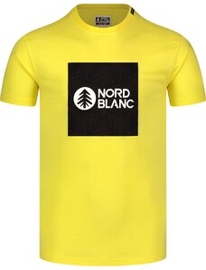 Nordblanc Sárga férfi pamutpóló SQUARED