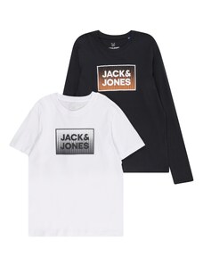 Jack & Jones Junior Póló 'Steel' tengerészkék / fehér