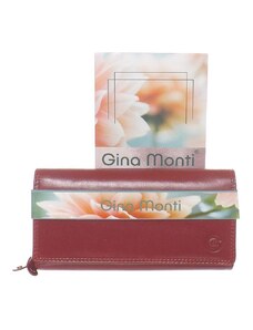 N.A. Női bőr pénztárca piros színű /Gina Monti/