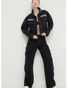 Karl Kani farmerdzseki női, fekete, átmeneti, oversize
