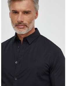 Calvin Klein Jeans ing férfi, galléros, fekete, slim