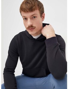Calvin Klein Performance edzős pulóver fekete, sima, kapucnis