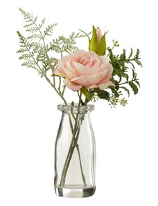 J-Line mű virágcsokor vázában Bouquet Roses In Vase