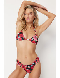 Trendyol Floral Patterned Triangle Regular Bikini Set