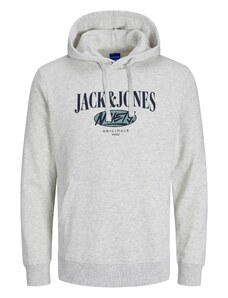 JACK & JONES Tréning póló 'Cobin' sötétkék / világosszürke / zöld
