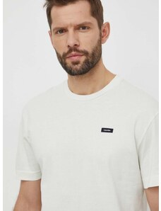Calvin Klein pamut póló fekete, férfi, sima