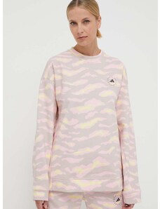 adidas by Stella McCartney pamut melegítőfelső rózsaszín, női, mintás, IN3633