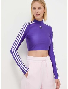 adidas Originals hosszú ujjú női, félgarbó nyakú, lila, IR8133