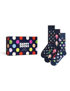 Happy Socks zokni Gift Box Navy 3 pár sötétkék