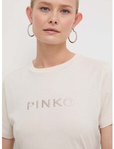 Pinko pamut póló női, bézs, 101752.A1NW