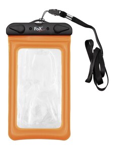 Fox Outdoor Vízálló okostelefon tok, átlátszó, narancssárga