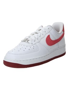 Nike Sportswear Rövid szárú sportcipők 'Air Force 1 '07' piros / fehér