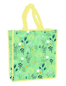 Virág green shopping bag 34cm