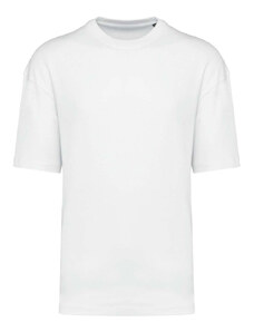 Kariban szélesebb szabású unisex környakas póló KA3008, White-3XL