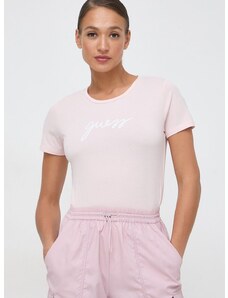 Guess t-shirt CARRIE női, rózsaszín, O4RM09 KBBU1