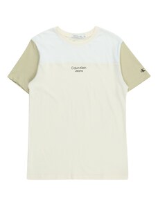 Calvin Klein Jeans Póló bézs / khaki / fekete / fehér