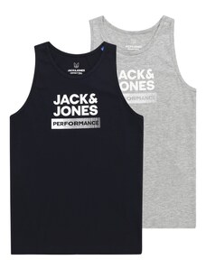 Jack & Jones Junior Póló tengerészkék / szürke melír / fehér