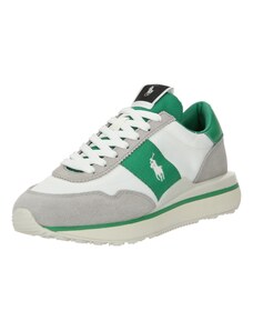 Polo Ralph Lauren Rövid szárú sportcipők 'TRAIN 89' szürke / zöld / fehér