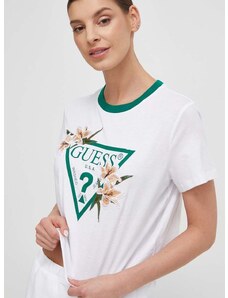 Guess t-shirt ZOEY női, fehér, V4GI02 K46D1