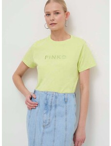 Pinko pamut póló női, sárga, 101752.A1NW