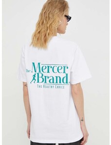 Mercer Amsterdam pamut póló The Heavy Tee fehér, nyomott mintás, MEAP241002