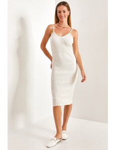 Bianco Lucci Women's Strappy Corduroy Dress