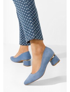Zapatos Gretta v2 kék vastag sarkú magassarkú