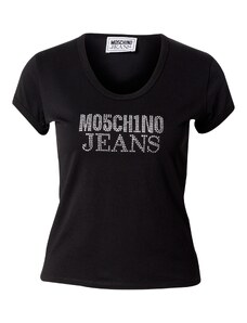 Moschino Jeans Póló fekete / ezüst
