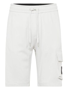 Calvin Klein Jeans Cargo nadrágok világosszürke / fekete / fehér