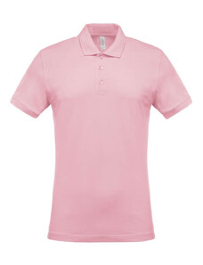 Kariban férfi galléros piké póló, rövid ujjú KA254, Pale Pink-2XL
