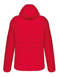 Kariban meleg és ultrakönnyű kapucnis bélelt férfi kabát KA6110, Red-2XL