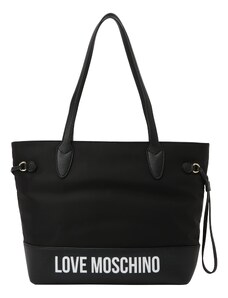 Love Moschino Shopper táska 'CITY LOVERS' fekete / fehér