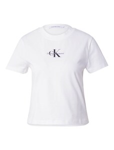 Calvin Klein Jeans Póló bazaltszürke / fekete / fehér