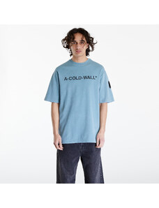 Férfi póló A-COLD-WALL* Overdye Logo T-Shirt Faded Teal