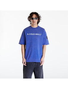 Férfi póló A-COLD-WALL* Overdye Logo T-Shirt Volt Blue