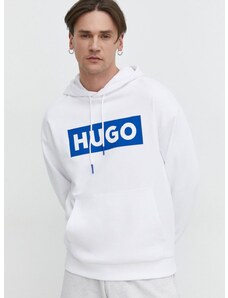Hugo Blue felső fehér, férfi, nyomott mintás, kapucnis