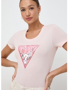Guess t-shirt női, rózsaszín, W4GI21 J1314