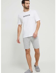 Calvin Klein Underwear pamut póló fehér, nyomott mintás