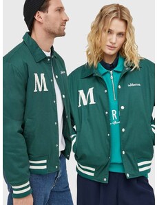 Mercer Amsterdam pamut kabát The Varsity Polo zöld, átmeneti, MEAP241010
