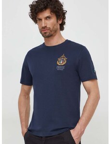 Aeronautica Militare pamut póló sötétkék, férfi, nyomott mintás