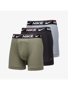 Boxeralsó Nike Dri-FIT Ultra Comfort Boxer Brief 3-Pack Cool Grey/ Medium Olive/ Black