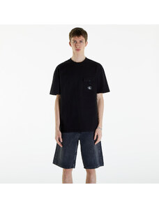 Férfi póló Calvin Klein Jeans Texture Pocket Short Sleeve T-Shirt CK Black