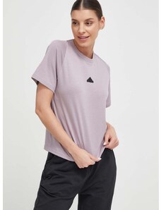 adidas t-shirt Z.N.E női, rózsaszín, IP1553