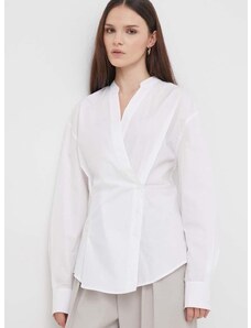 Calvin Klein pamut ing női, fehér, regular