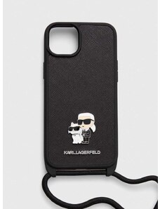 Karl Lagerfeld telefon tok iPhone 15 Plus / 14 Plus 6.7" fekete